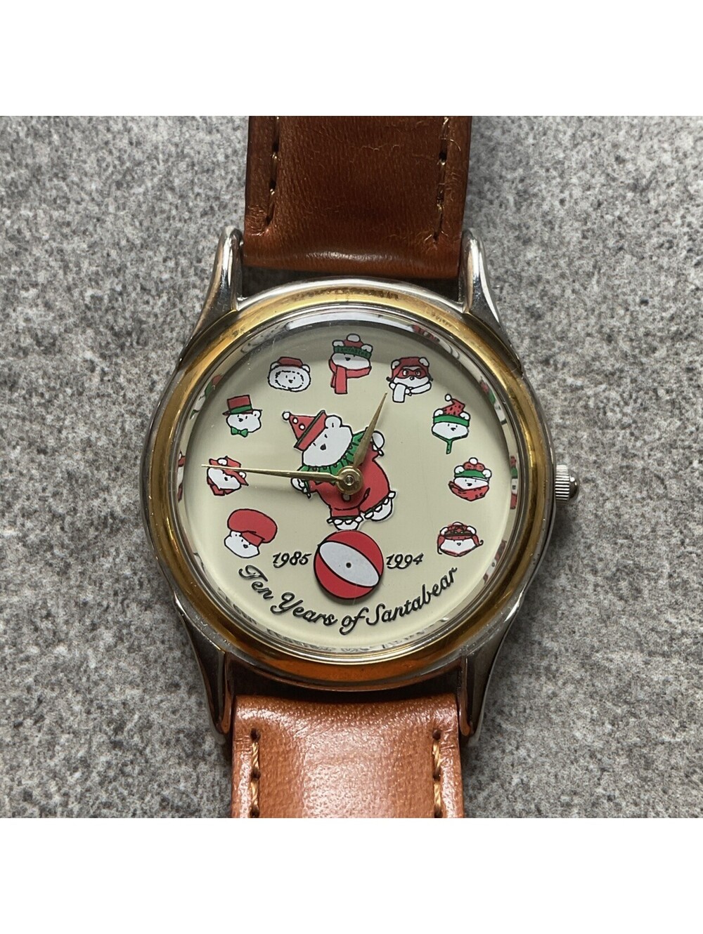 Vintage 10 Years Of Santa Bear Watch By Fossil Limited Edition/6000 Bin V
